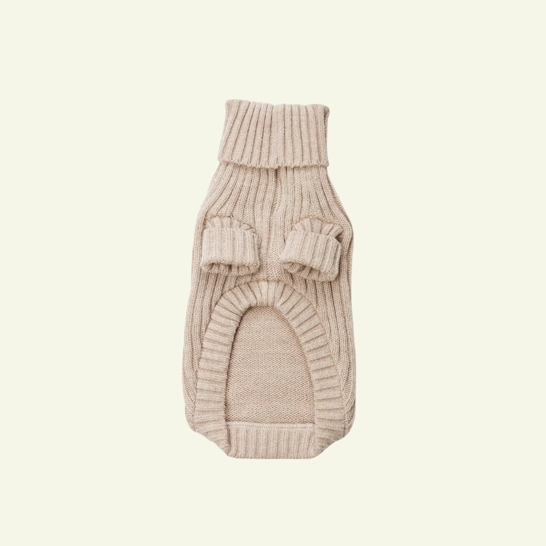 Sand | Pull pour chien sable - intemporel
