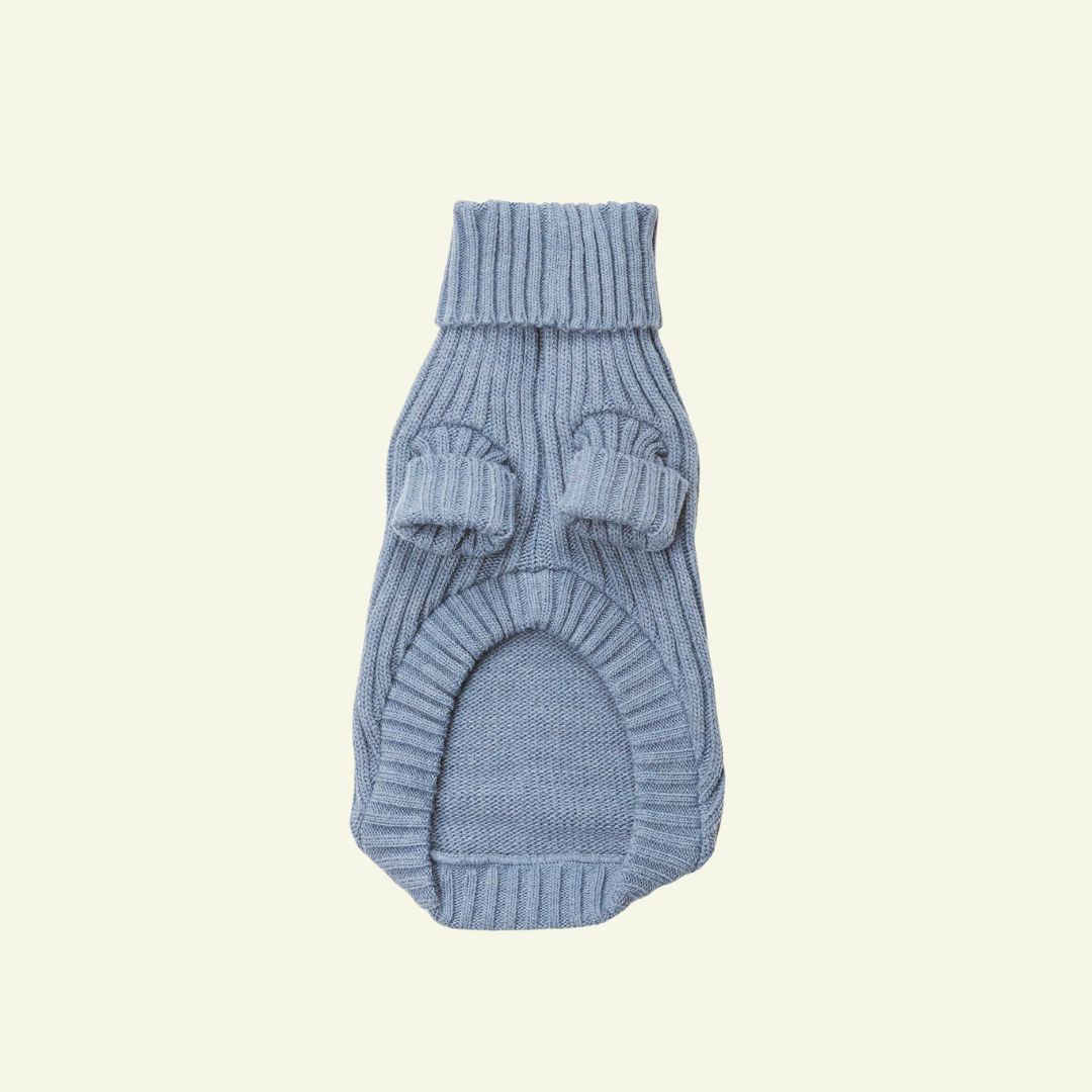 Mist | Pull pour chien bleu - Laine & Alpaga