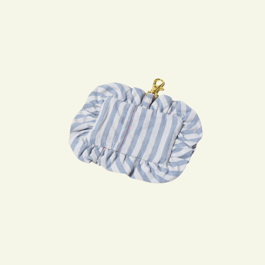 Cascais| Poop bag pour chien rayé bleu et blanc - Jean-Poil -