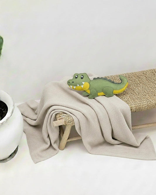 Croco XL | Jouet pour chien en chutes de cuir et fibres de coco - Jean - Poil -
