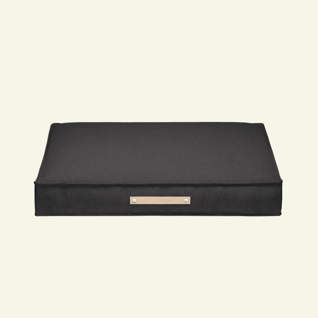 Tove | Matelas orthopédique pour chien Tove - housse amovible - Jean - Poil - Anthracite