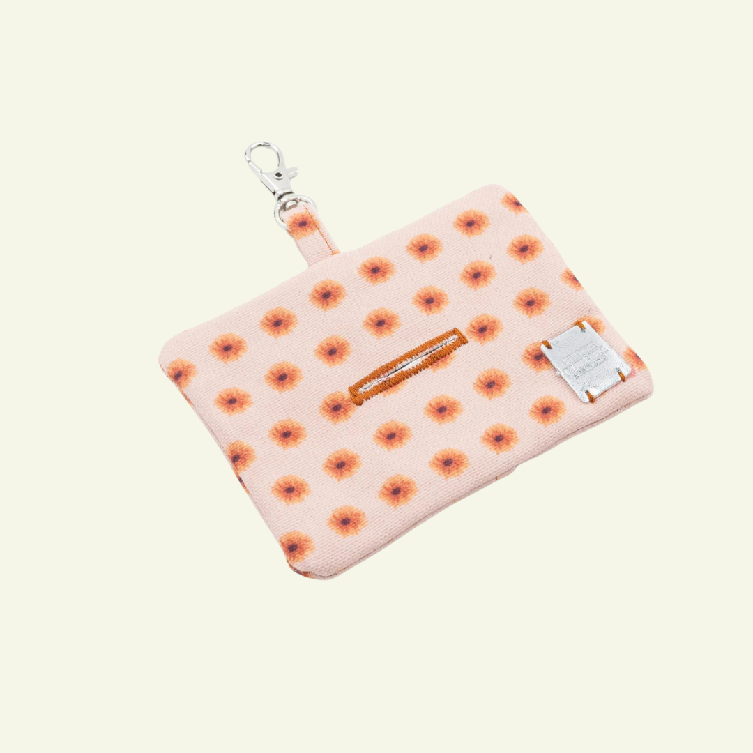 Fleur | Poop bag, motif à fleurs, fait main