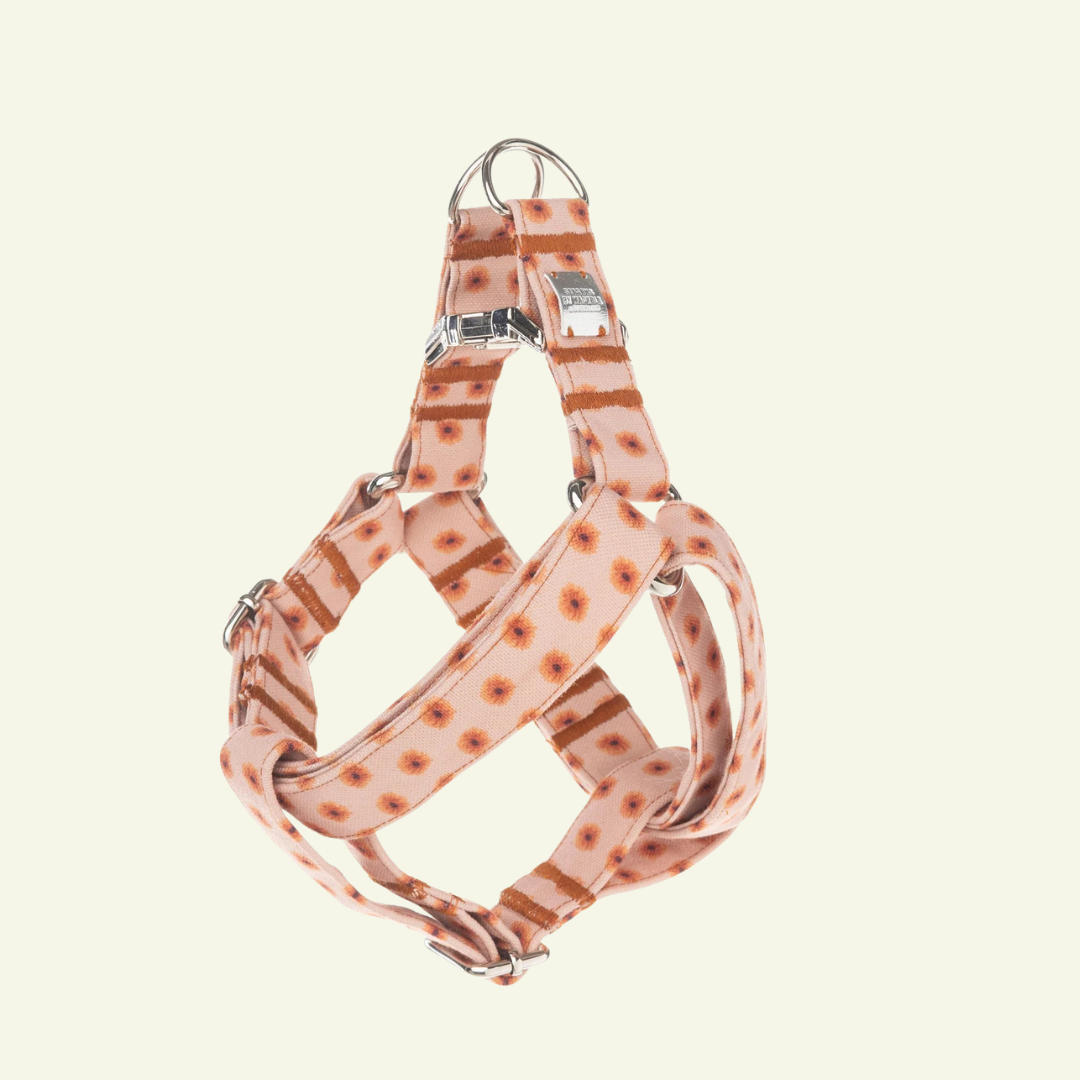 Fleur | Harnais simple motif à fleurs, fait main