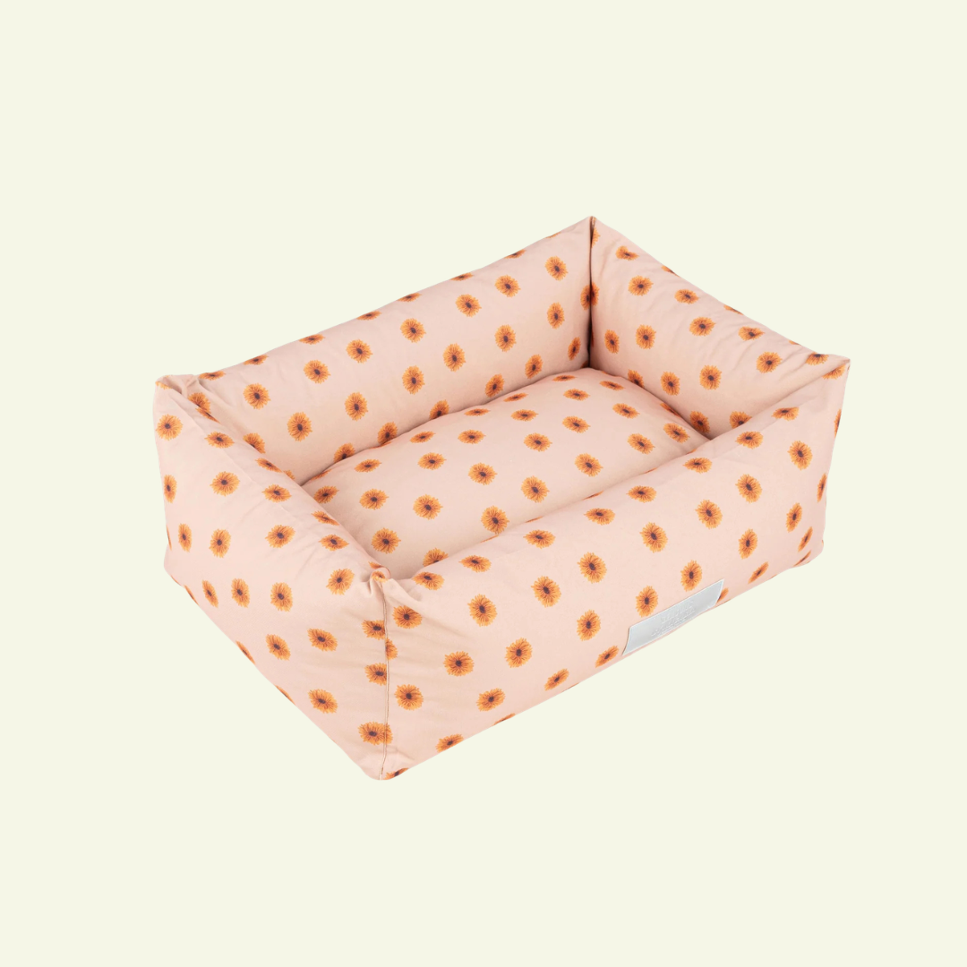 Fleur| Panier déhoussable pour chien à fleurs