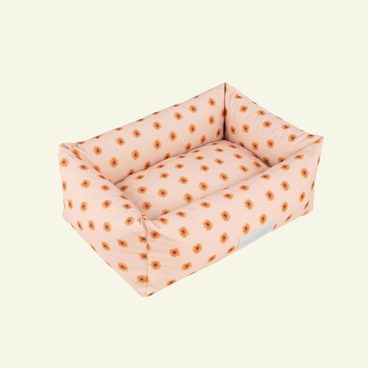 Fleur| Panier déhoussable pour chien à fleurs