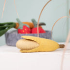 Banane | Jouet en feutre de laine naturel - Jean - Poil - 
