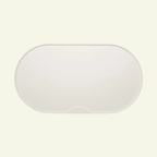 Base | Set de table antidérapant en silicone pour chat - Jean - Poil - Blanc