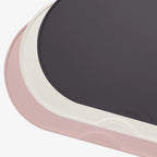 Base | Set de table antidérapant en silicone pour chat - Jean - Poil - Rose