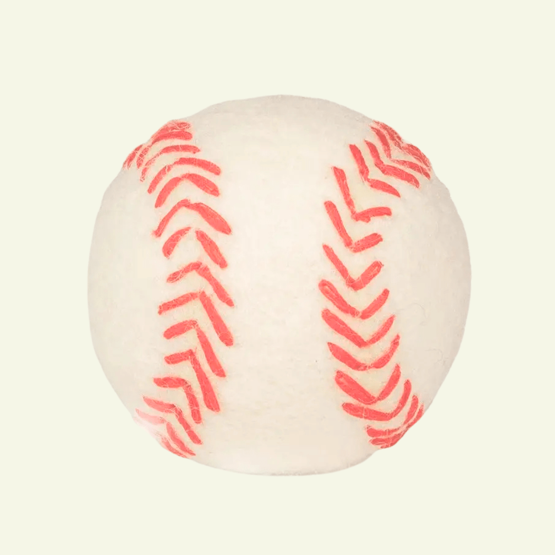 Baseball | Jouet en feutre de laine naturel - Jean - Poil - 