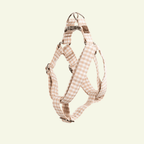 Basic | Harnais simple pour chien en tissu vichy fait main - Jean-Poil - Beige