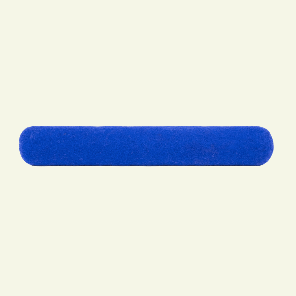 Bâton | Jouet en feutre de laine naturelle - Jean - Poil - Bleu