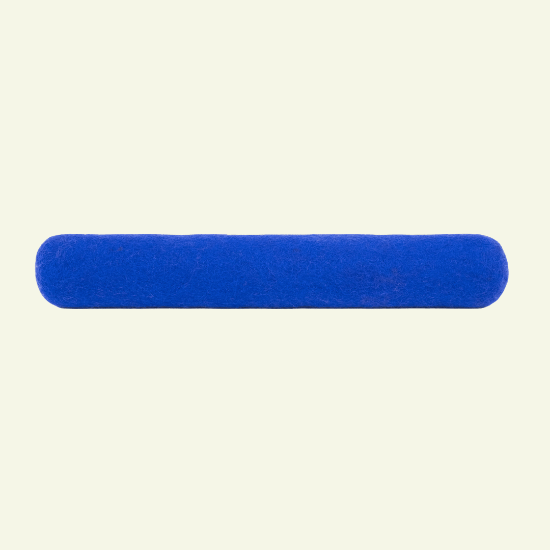 Bâton | Jouet en feutre de laine naturelle - Jean - Poil - Bleu