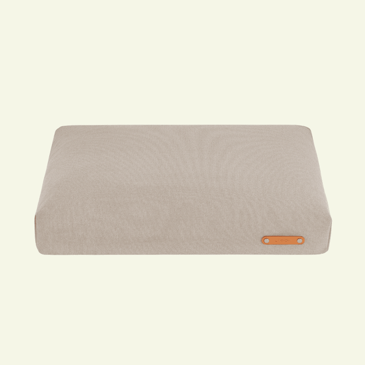Bosca | Coussin orthopédique pour chien, housse amovible - Jean - Poil - Beige