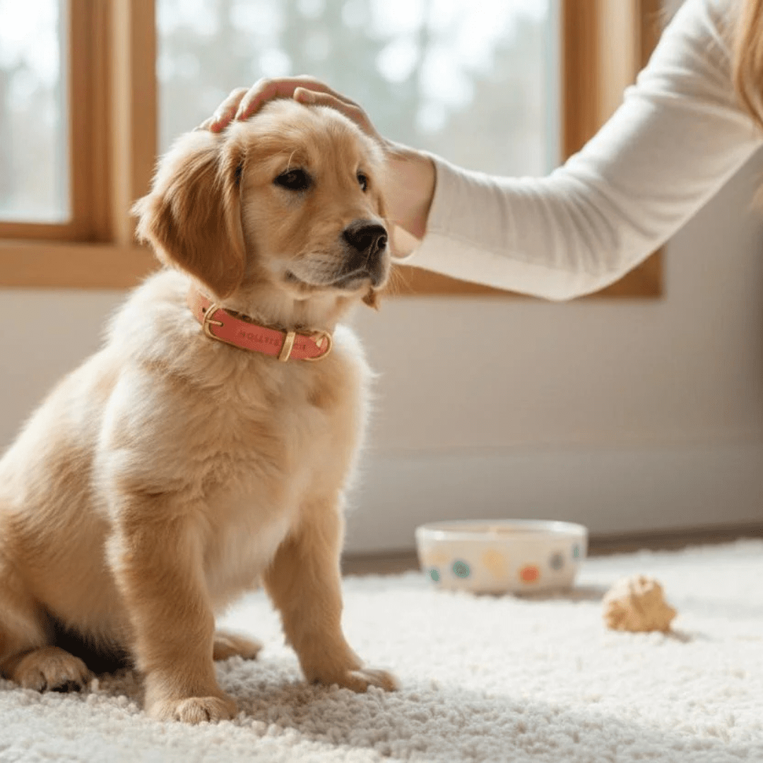 Butter | Collier pour chien en cuir & laiton massif (11 coloris) - Jean - Poil - Rose corail
