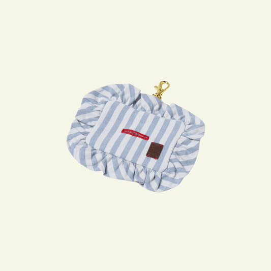 Cascais| Poop bag pour chien rayé bleu et blanc - Jean-Poil -