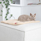Couverture pour chat réversible douce et design - Jean - Poil - Marron