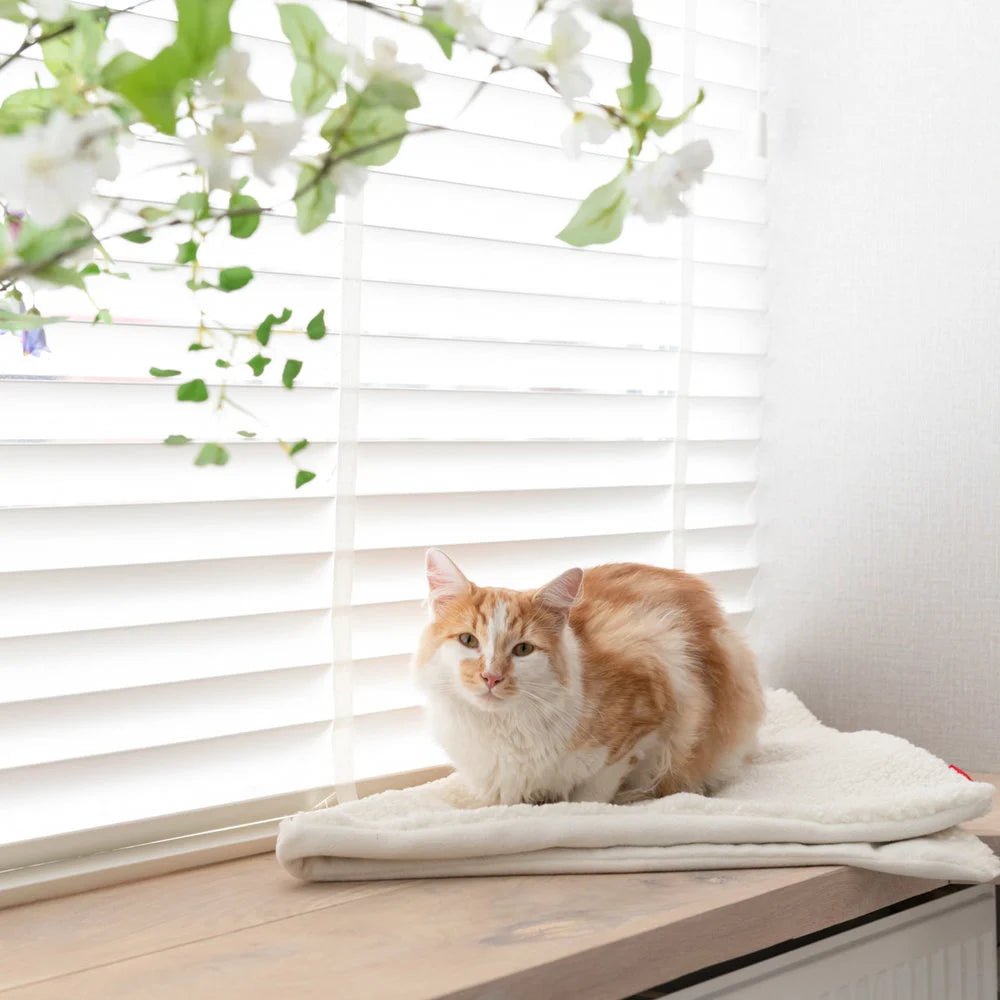 Couverture pour chat réversible douce et design - Jean - Poil - Marron