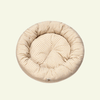 Cuccia | Panier rond pour chat vichy beige, déhoussable - Jean-Poil -