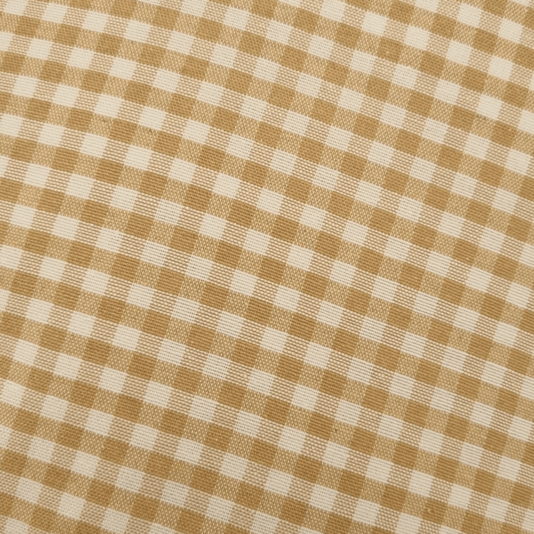 Cuccia | Panier rond pour chat vichy beige, déhoussable - Jean-Poil -