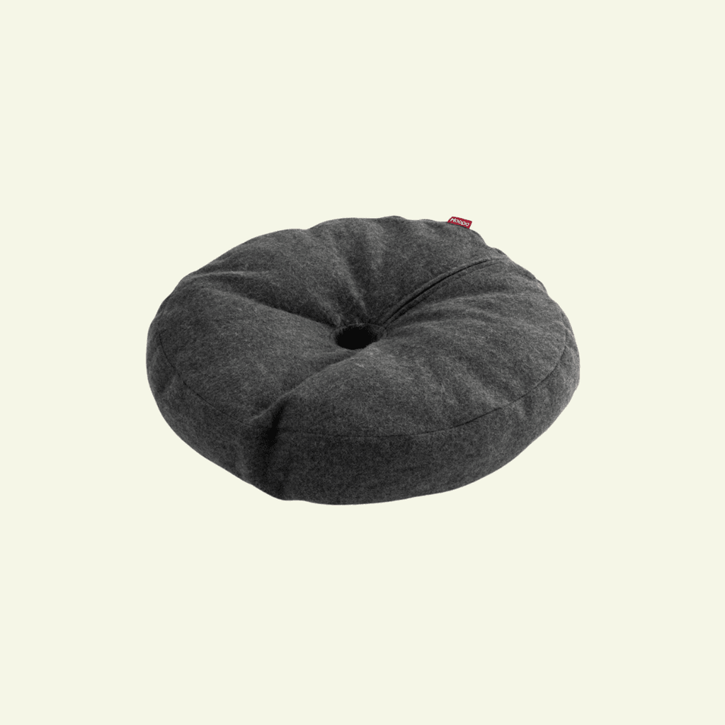 Donut | Lit donut pour chat doux et lavable, plusieurs coloris - Jean - Poil - Gris foncé