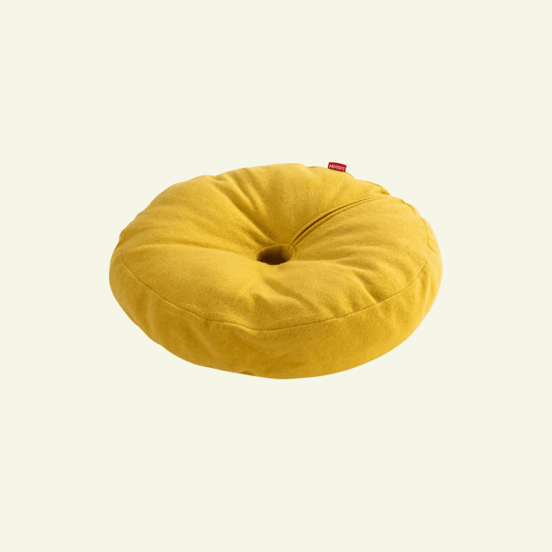 Donut | Lit donut pour chat doux et lavable, plusieurs coloris - Jean - Poil - Jaune