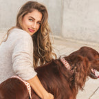 Fleur | Collier pour chien à fleurs, fait main - Jean - Poil - XS