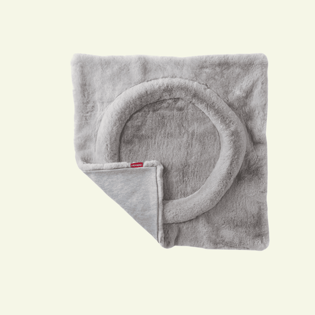 Flip | Lit modulable pour chat réversible - Jean - Poil - Gris clair
