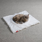 Flip | Lit modulable pour chat réversible - Jean - Poil - Gris clair
