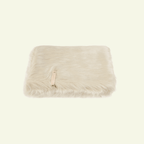 Föra | Couverture blanche, double face douce et chaude pour chat - Jean - Poil - Blanc