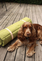 Fosser | Tapis de couchage nomade pour chien, pliable et transportable - Jean - Poil - Greige