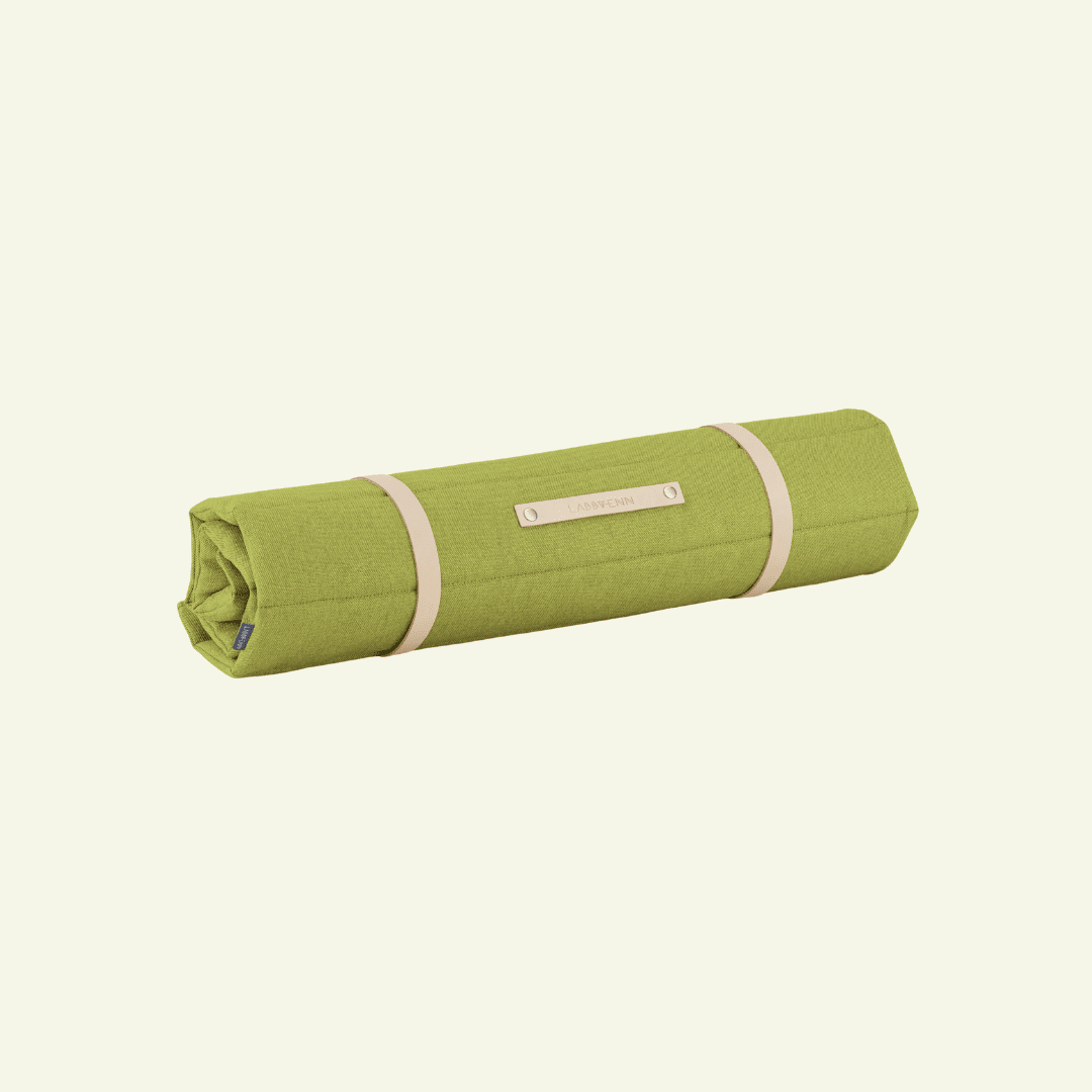 Fosser | Tapis de couchage nomade pour chien, pliable et transportable - Jean - Poil - Vert