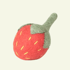 Fraise | Jouet naturel en feutre de laine - Jean - Poil - 