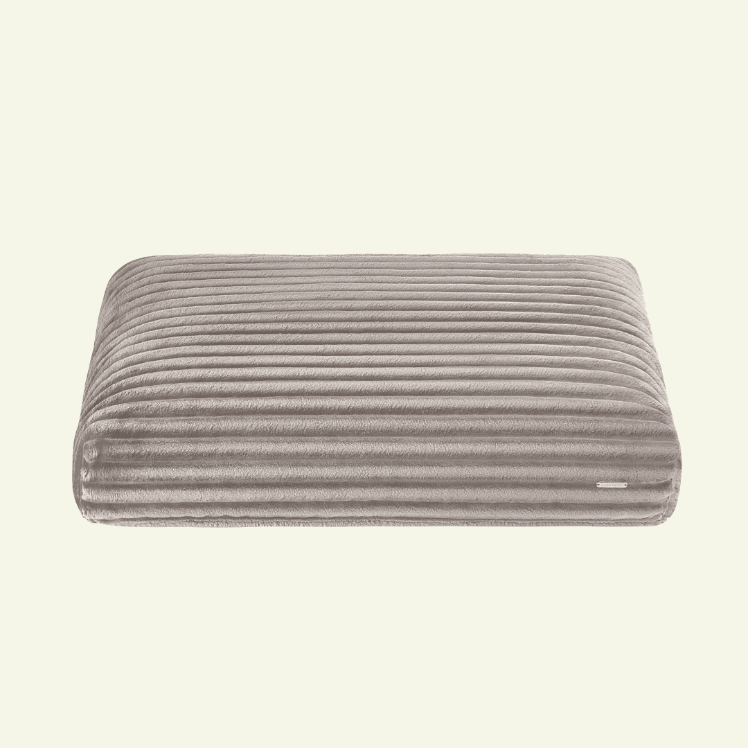 Furo | Coussin pour chien en velours côtelé déhoussable - Jean - Poil - Beige