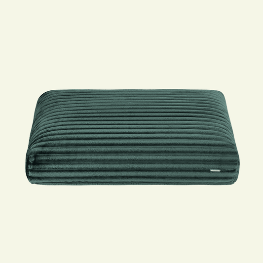 Furo | Coussin pour chien en velours côtelé déhoussable - Jean - Poil - Vert