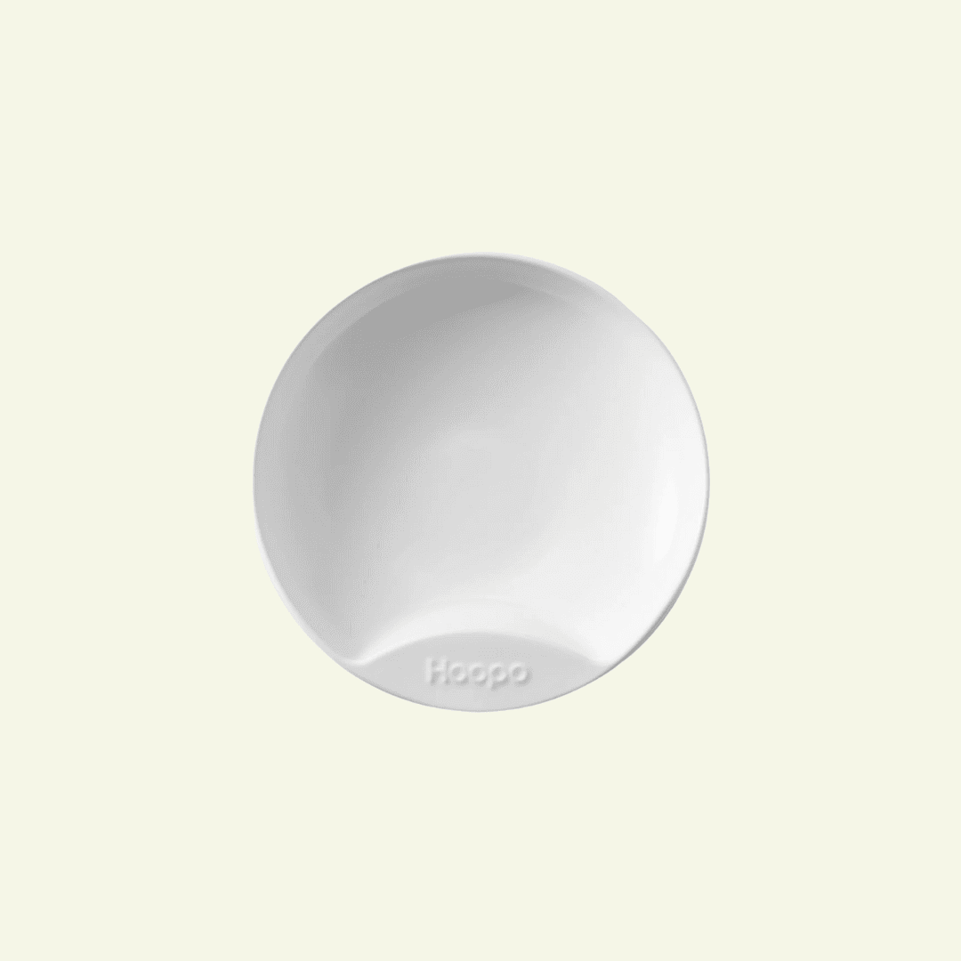 Gamelle plate en porcelaine pour chat - Jean - Poil - Gris