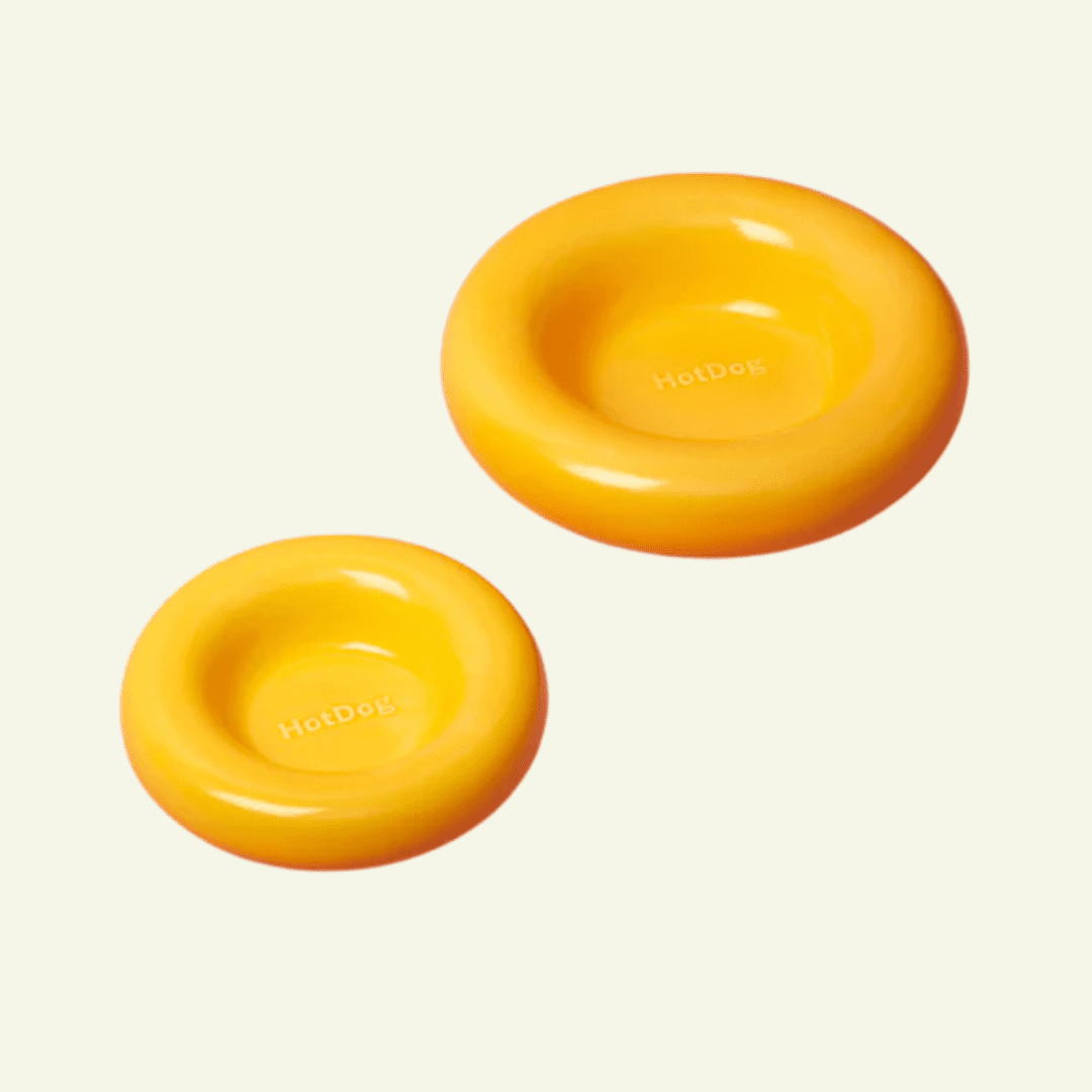 Hotdog | Gamelle en céramique artisanale jaune pour chat - Jean - Poil - Jaune