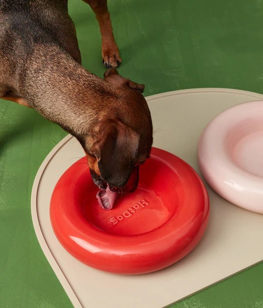 HotDog | Tapis silicone antidérapant pour gamelles - Jean - Poil - Violet