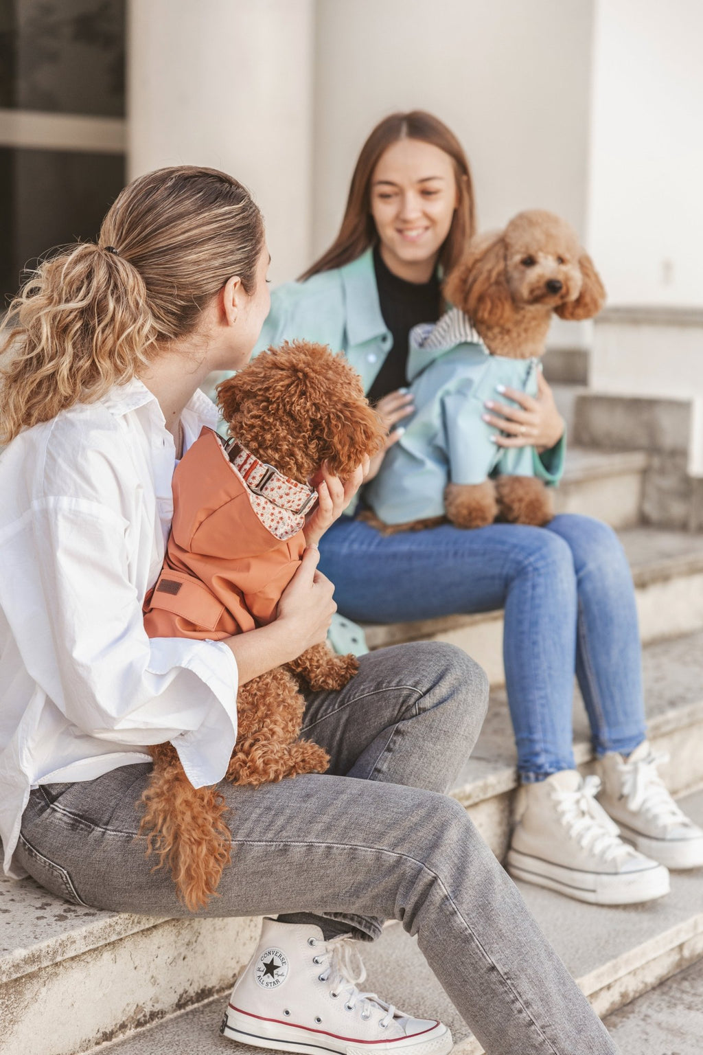 Julieta | Veste imperméable pour chien terracotta - Légère & élégante - Jean - Poil - XS