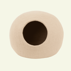Levi | Grotte pour chat en feutre de laine naturelle - Beige - Jean - Poil - 