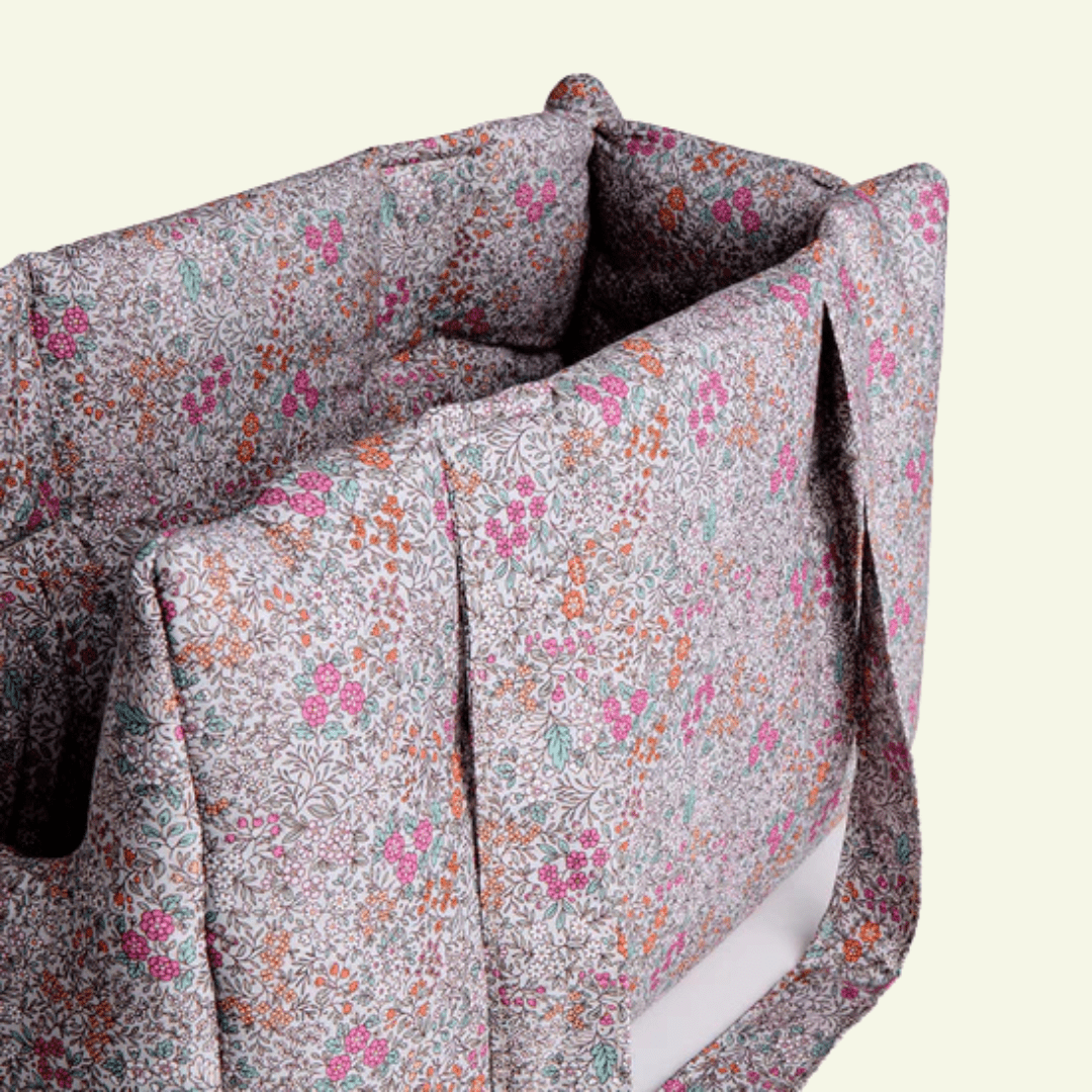 Magnolia | Sac de transport en coton motif à fleurs - fabrication artisanale - Jean - Poil - Camellia
