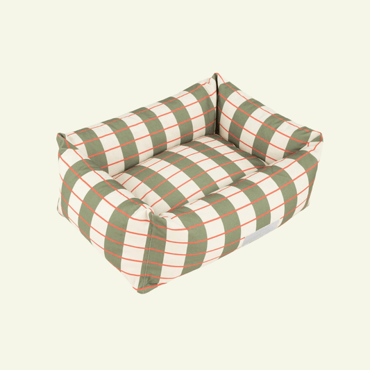 Matcha | Panier déhoussable pour chien, soutien ferme - Jean - Poil - S