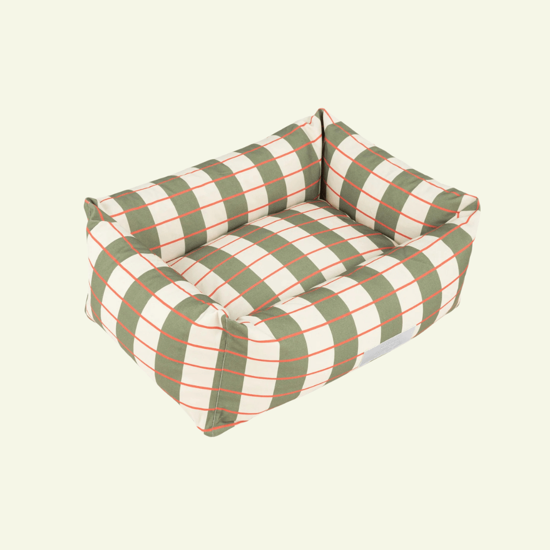 Matcha | Panier déhoussable pour chien, soutien ferme - Jean - Poil - S