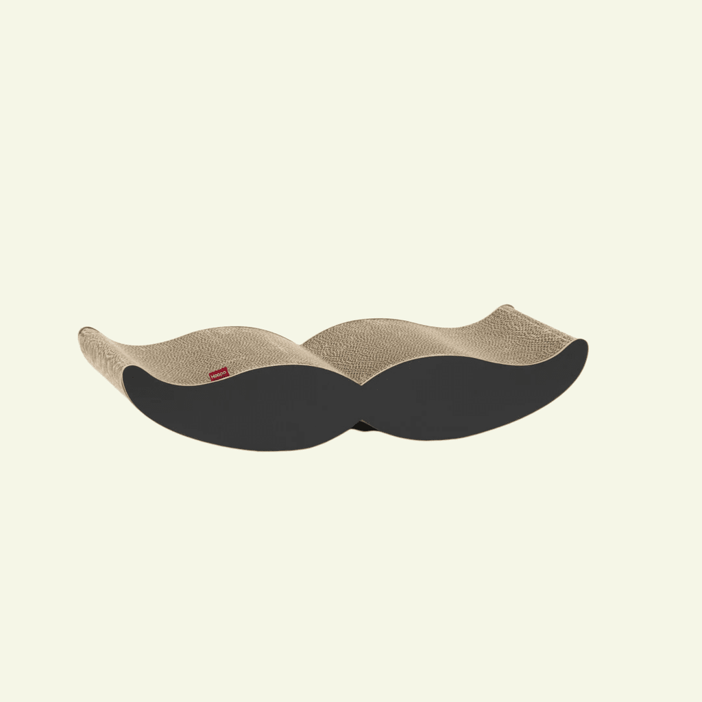 Moustache | Meuble à griffer en carton recyclé pour chat - Jean - Poil - Noir