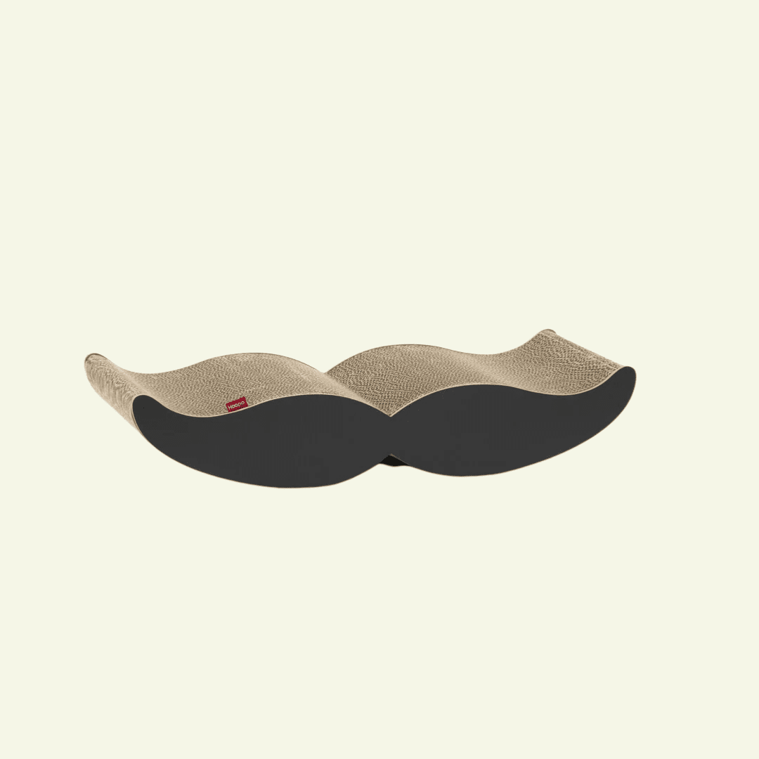 Moustache | Meuble à griffer en carton recyclé pour chat - Jean - Poil - Noir