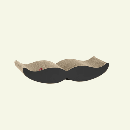 Moustache | Meuble à griffer en carton recyclé pour chat - Jean - Poil - Noir