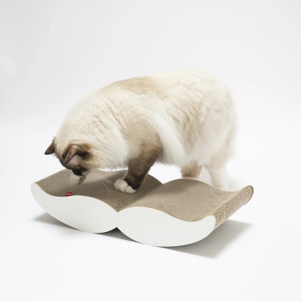 Moustache | Meuble à griffer en carton recyclé pour chat - Jean - Poil - Noir