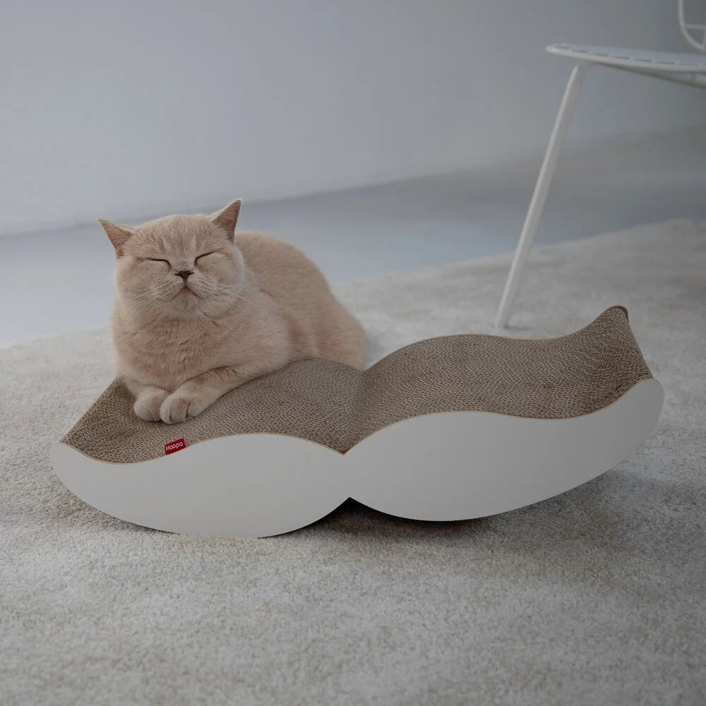 Moustache | Meuble à griffer en carton recyclé pour chat - Jean - Poil - Noir
