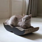 Moustache | Meuble à griffer en carton recyclé pour chat - Jean - Poil - Noir