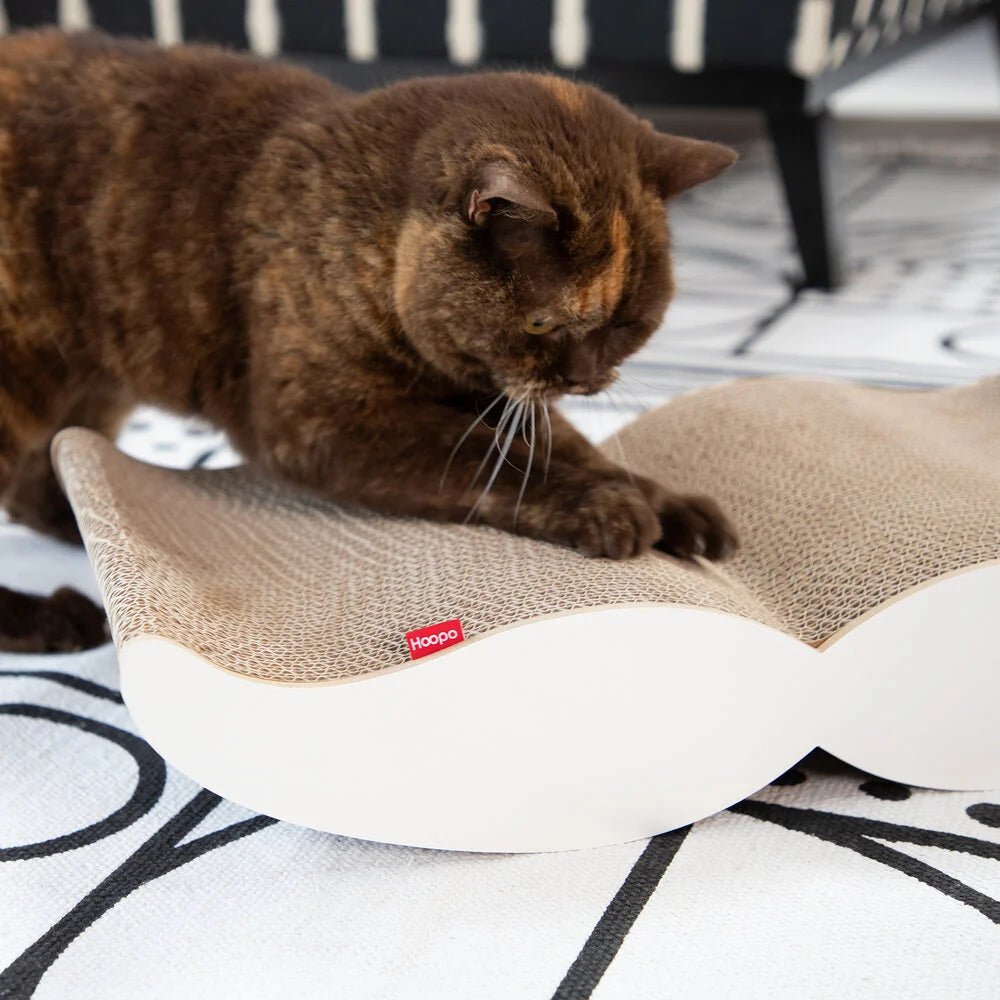 Moustache | Meuble à griffer en carton recyclé pour chat - Jean - Poil - Noir