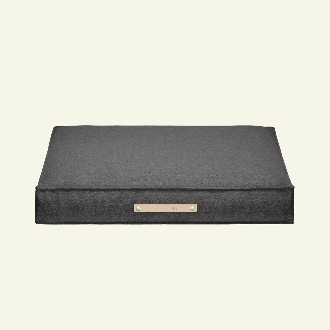 Movik | Matelas orthopédique pour chien - Jean - Poil - Anthracite